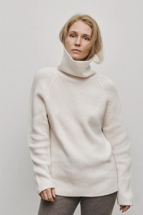 Mode & Lifestyle - Pullis, Shirts & Cardigans - Rollkragen Pullover Kamilla aus Kaschmir von Care by me
