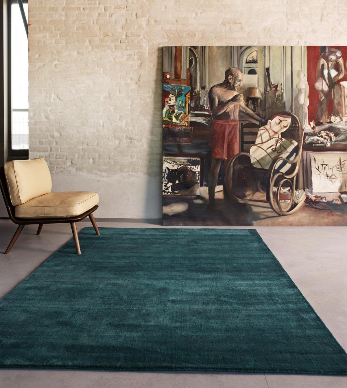 Earth Teppich seagreen von Massimo