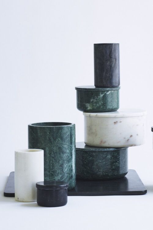 kleine Vase aus Marmor Louise Roe