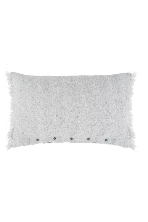 Textilien: Kissenbezug Chanvre Lissoy ecru black
