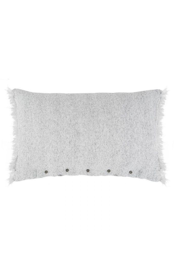 Textilien: Kissenbezug Chanvre Lissoy ecru black