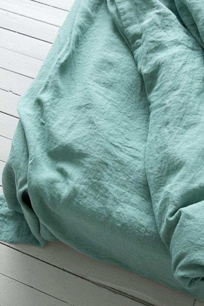 Textilien – Bettwäsche - Stonewashed Bettlaken aus feinem Leinen hochwertig in vielen frischen Farben