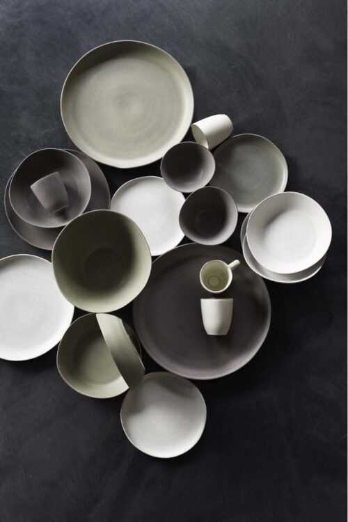 Küche - Geschirr Set aus Steingut für 6 Personen von Klassik Studio Kopenhagen