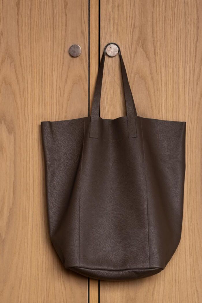 Lederwaren - große Ledertasche Megatote von August Sandgren