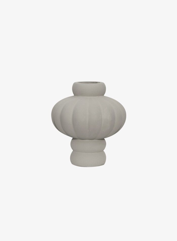 Wohnaccessoires - Vasen - hübsche Wohnaccessoires - Vasen - runde Ballon Vase No 2 in sanded grey