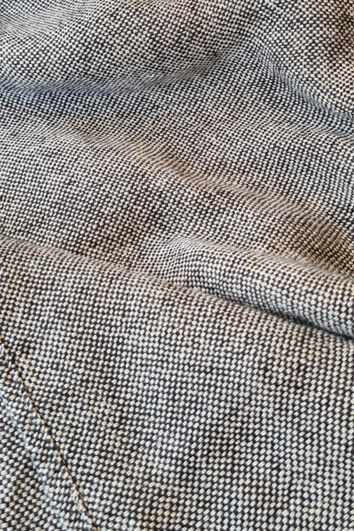 Tagesdecken und Plaids - große Tagesdecke Rustico aus Leinen, in der zeitlosen Farbe Natural Black