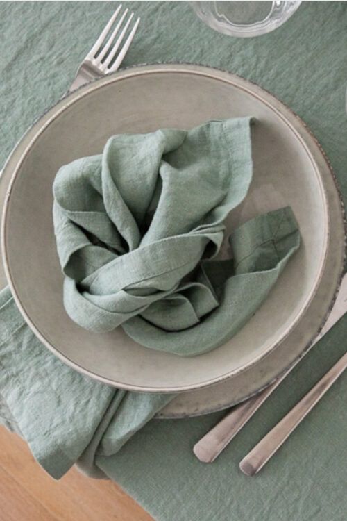 TISCHWÄSCHE - Stonewashed Leinen Stoffservietten