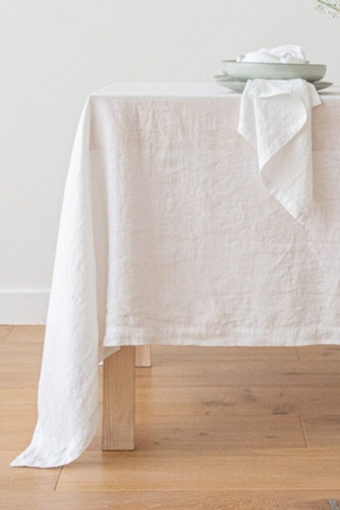 TISCHWÄSCHE - Stonewashed Leinen Tischdecke