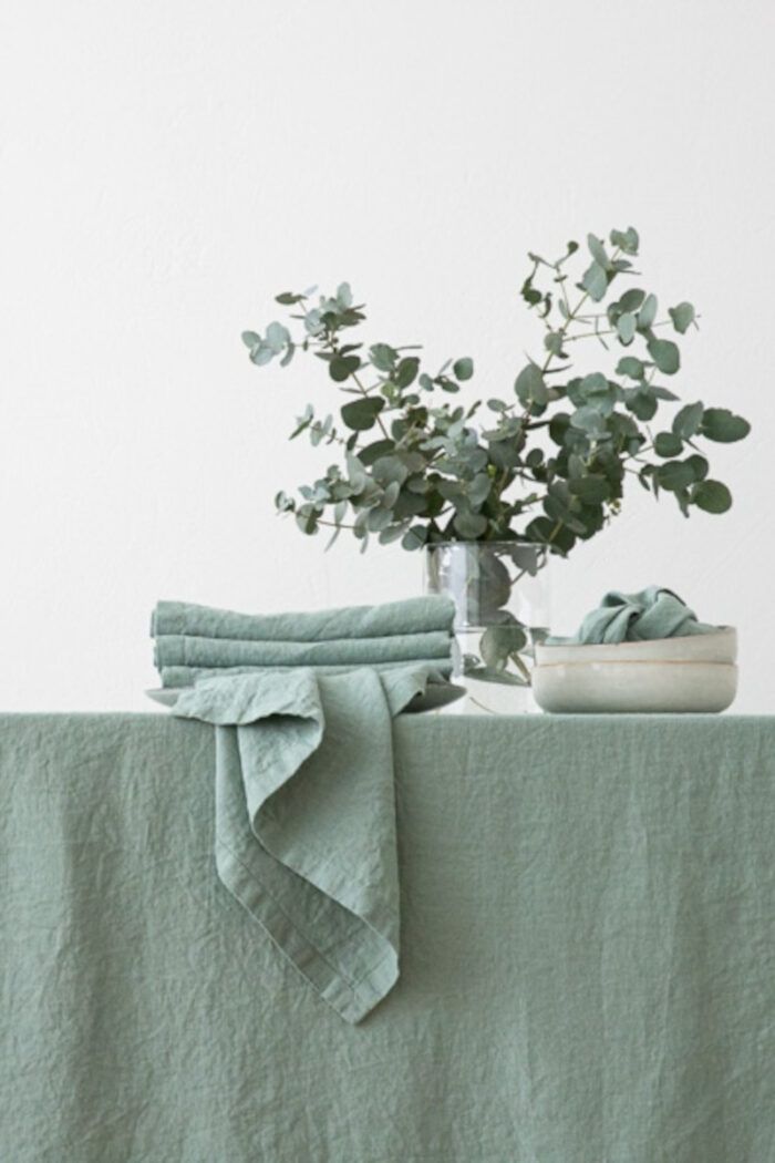 TISCHWÄSCHE - Stonewashed Leinen Tischdecke